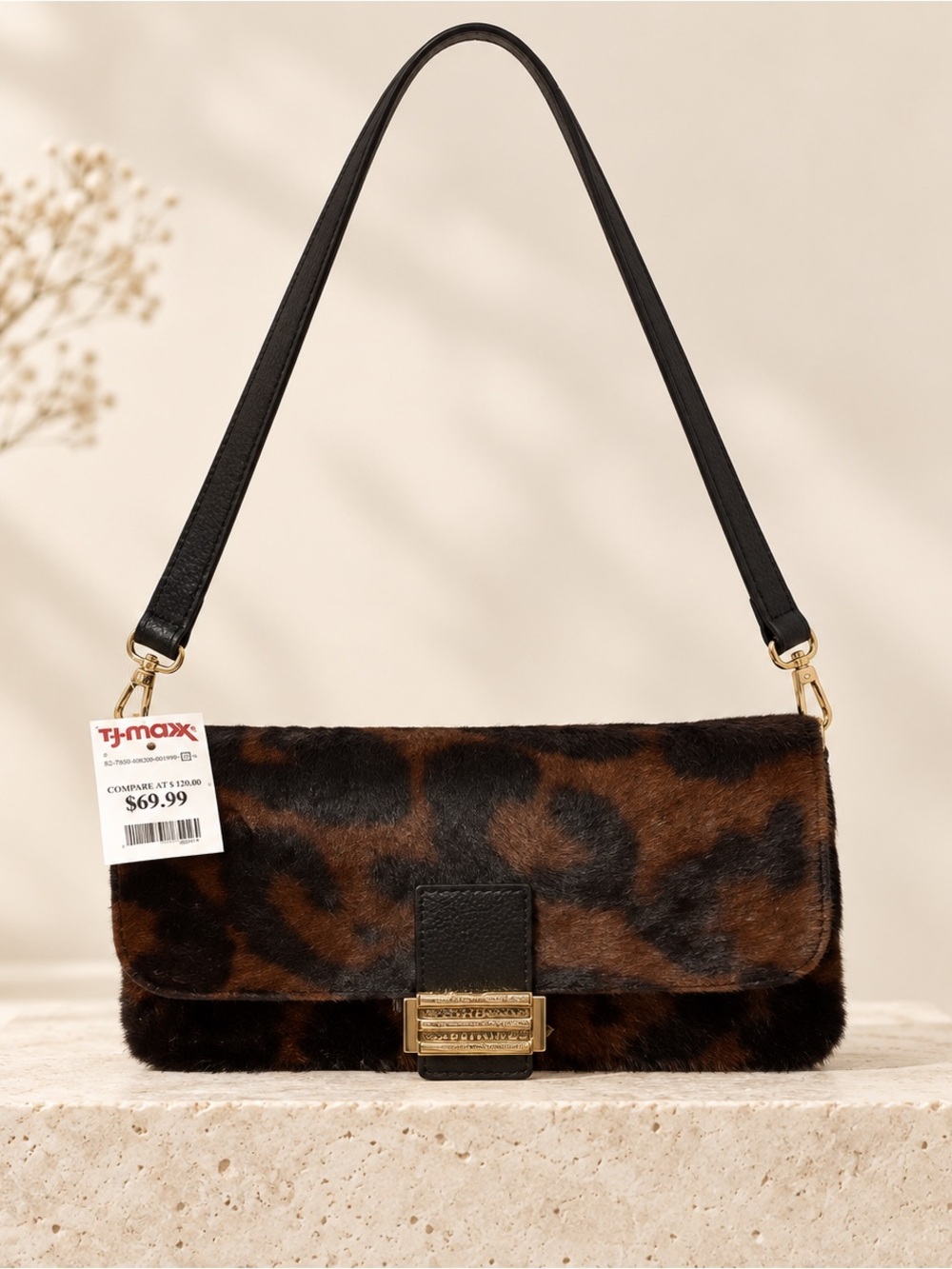 Divina Firenze Calf Hair Shoulder Bag